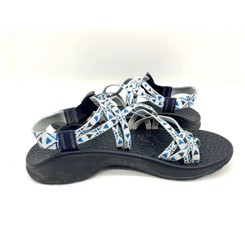 Chaco Classic Strappy Sport Sandal Aztec Design Blue Women's Size 6M - Picture 8 of 10